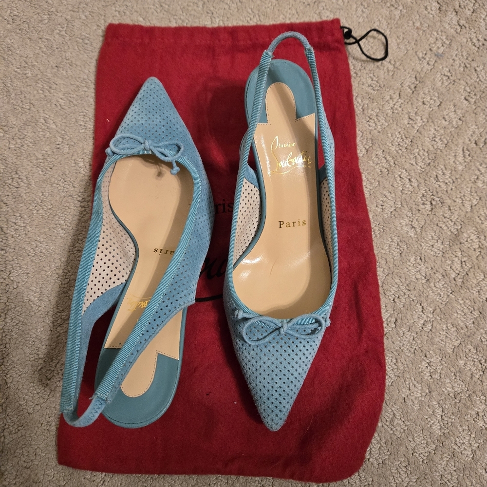 Christian Louboutin Hall Sling Shoes - Picture 2 of 11